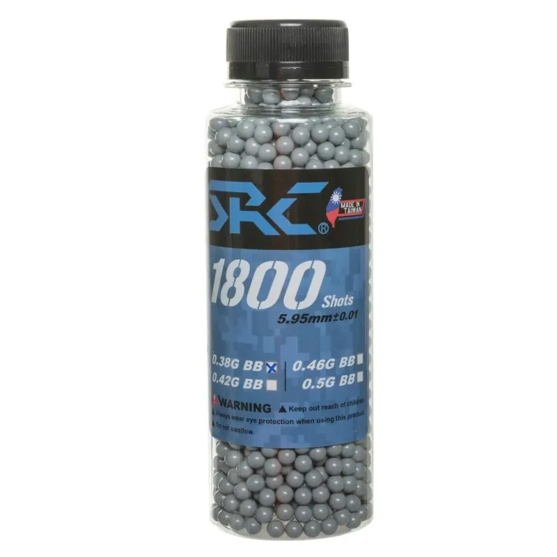 SRC (Taiwan) BB´S 0.38g - 1800 rds Bottle · Gris
