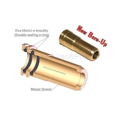 Aluminium NBU Nozzle with Double O-Ring for AUG - AirsoftPro