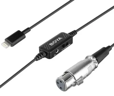 BY-BCA7 XLR to Lightning Connection - Boya