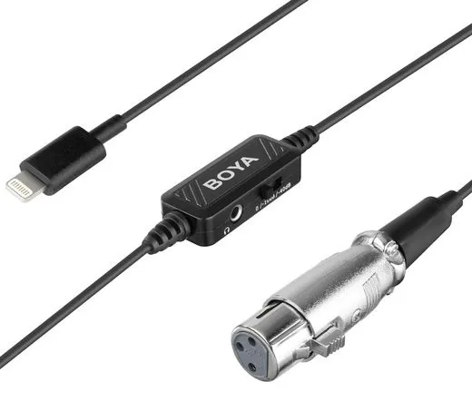 Boya BY-BCA7 XLR to Lightning Connection