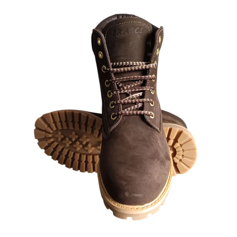 Bracci Bota Homem Nobuck - 1010 Castanho