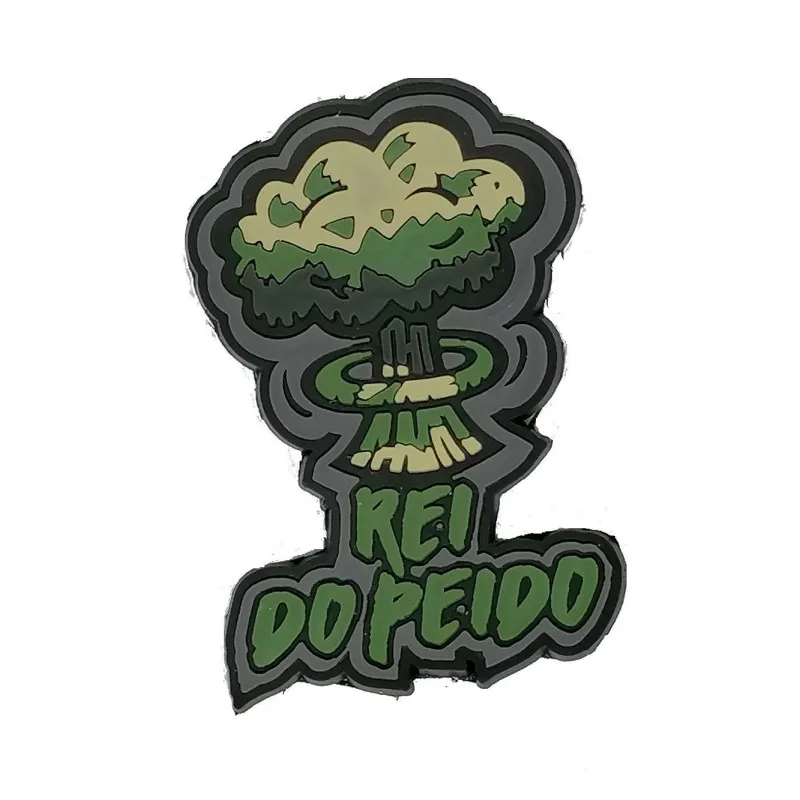 Patch 3D PVC Rei Do Peido · Verde / OD