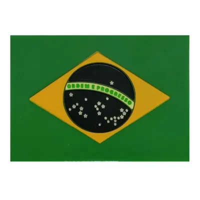 Patch 3D PVC Bandeira Brasil
