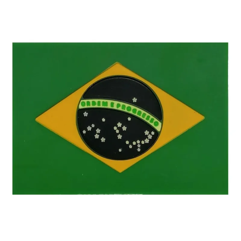 Patch 3D PVC Bandeira Brasil