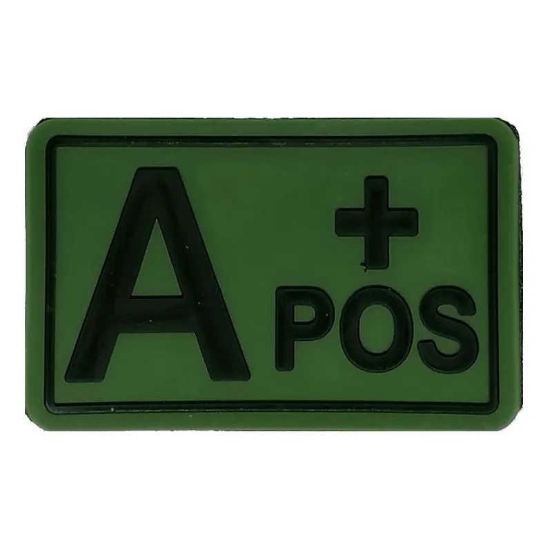 Patch 3D PVC Blood Type A+ Positive · Verde / OD