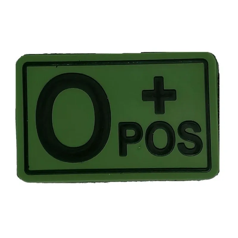 Patch 3D PVC Blood Type o+ Positive · Verde / OD