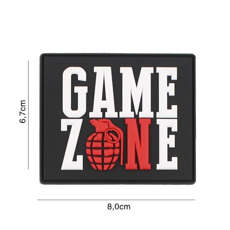 101 Inc Patch 3D PVC Game Zone · White red