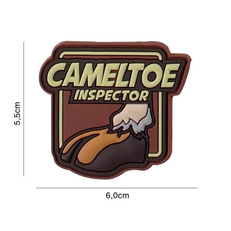 101 Inc Patch 3D PVC Cameltoe Inspector - Castanho