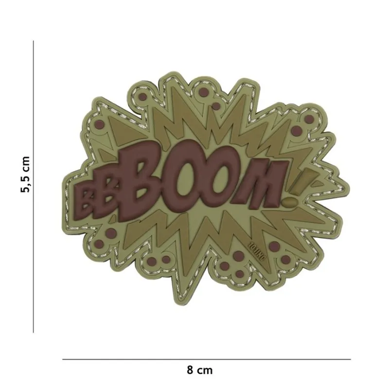 101 Inc Patch 3D PVC BOOM! - Castanho