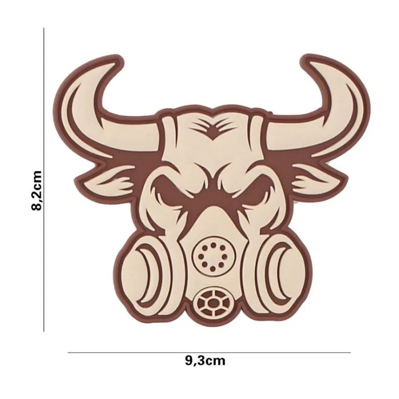 101 Inc Patch 3D PVC Gasmask Bull · Tan / FDE