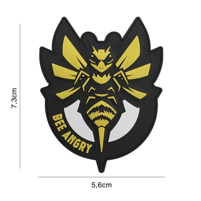 101 Inc Patch 3D PVC Bee Angry - Amarelo