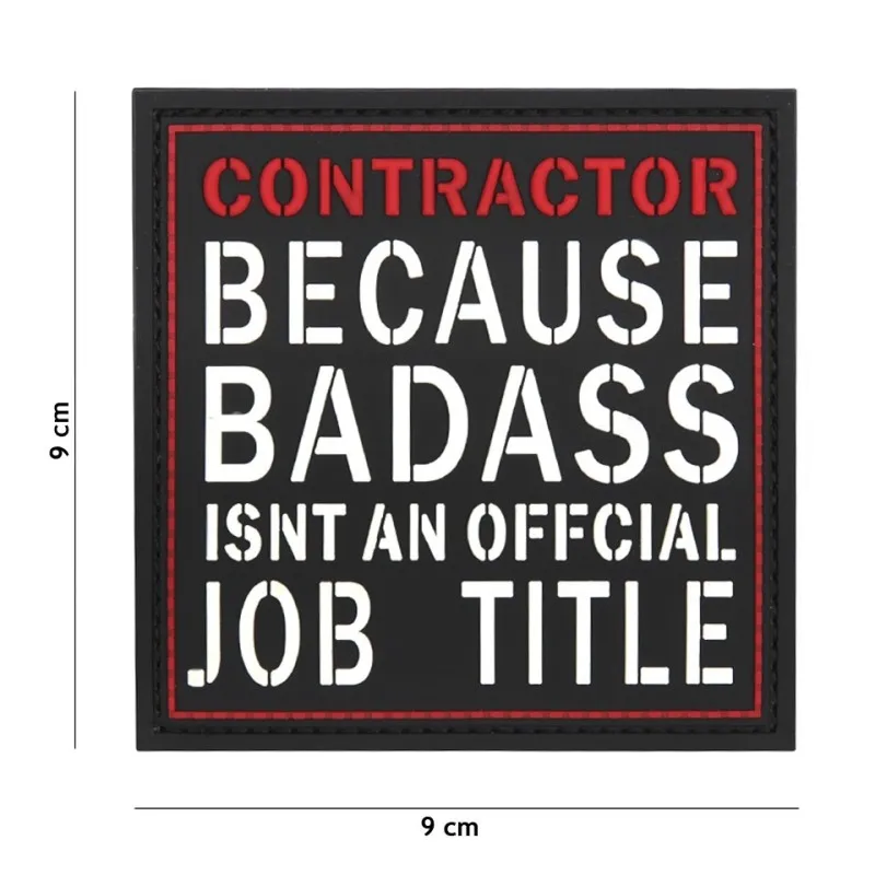101 Inc Patch 3D PVC Contractor · Negro