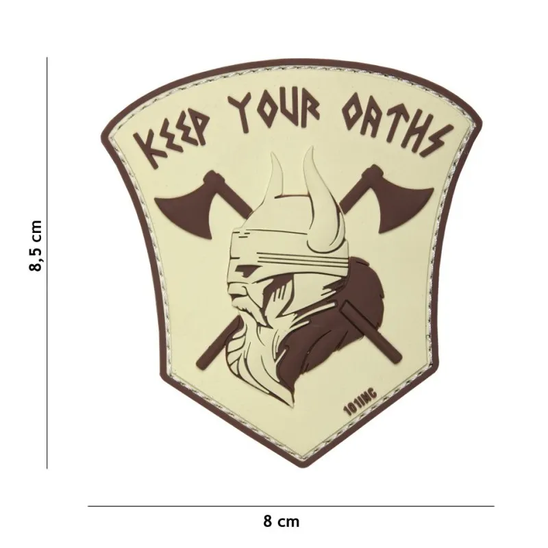 101 Inc Patch 3D PVC Keep Your Oaths · Tan / FDE
