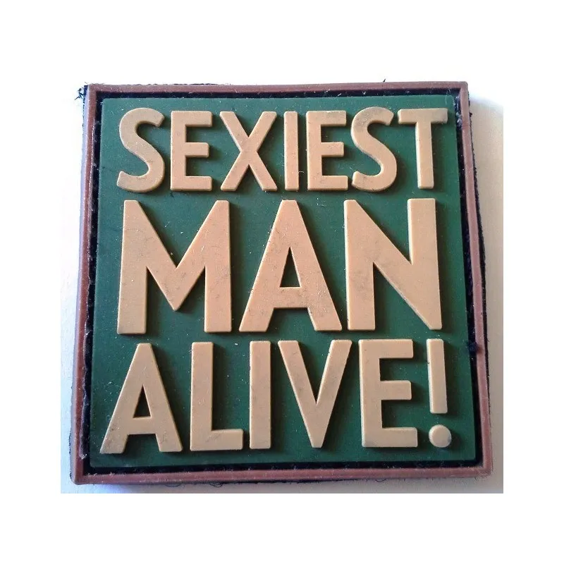 Patch PVC Sexiest Man Alive · Verde / OD