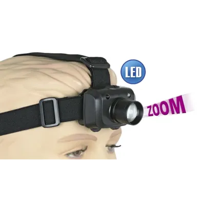 Lanterna de Cabeça Zoom 3W 3 Funções - 12186 - Albainox
