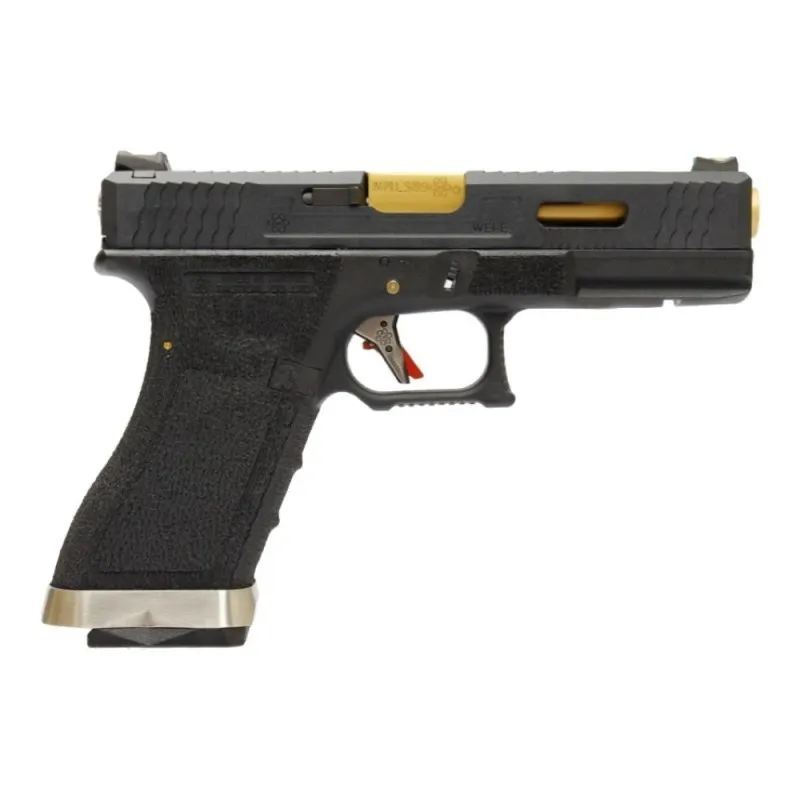 WE Airsoft Glock 17 T1 Custom · Negro