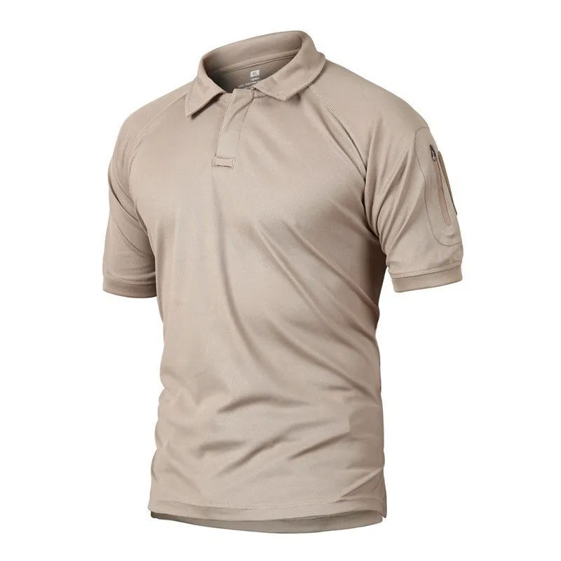 LF Polyester Mesh Polo · Tan / FDE