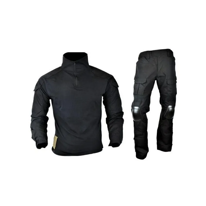 JS Tactical Uniforme Combat Warrior · Negro