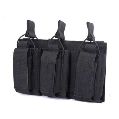 Triple Kangaroo Magazine Pouch - Preta - LF