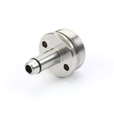 Stainless Steel Rounded II Cylinder Head for VSR Style Sniper Rifles - AirsoftPro