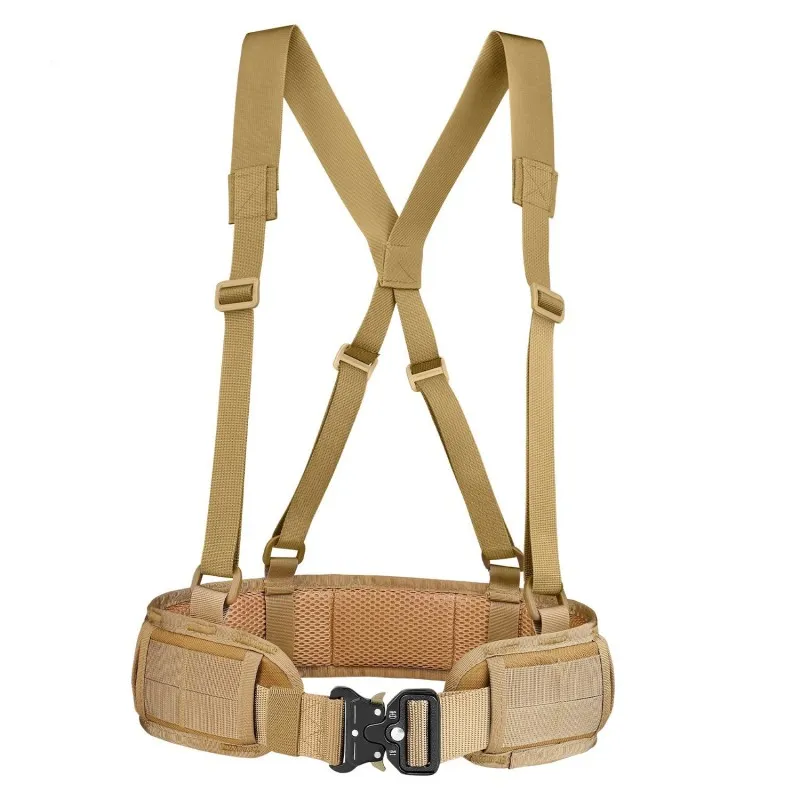 LF Cinturão MOLLE System Com Suspensórios · Tan / FDE