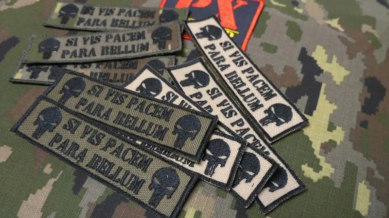 Parche &Quot; Si Vis Pacem para Bellum &Quot; Rectangular
