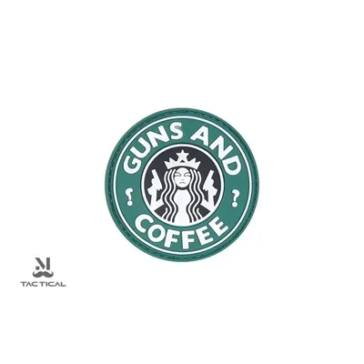 Patch in PVC Guns and Coffee - JTG