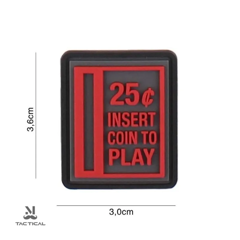 Altri marchi Patch PVC - Insert Coin to Play