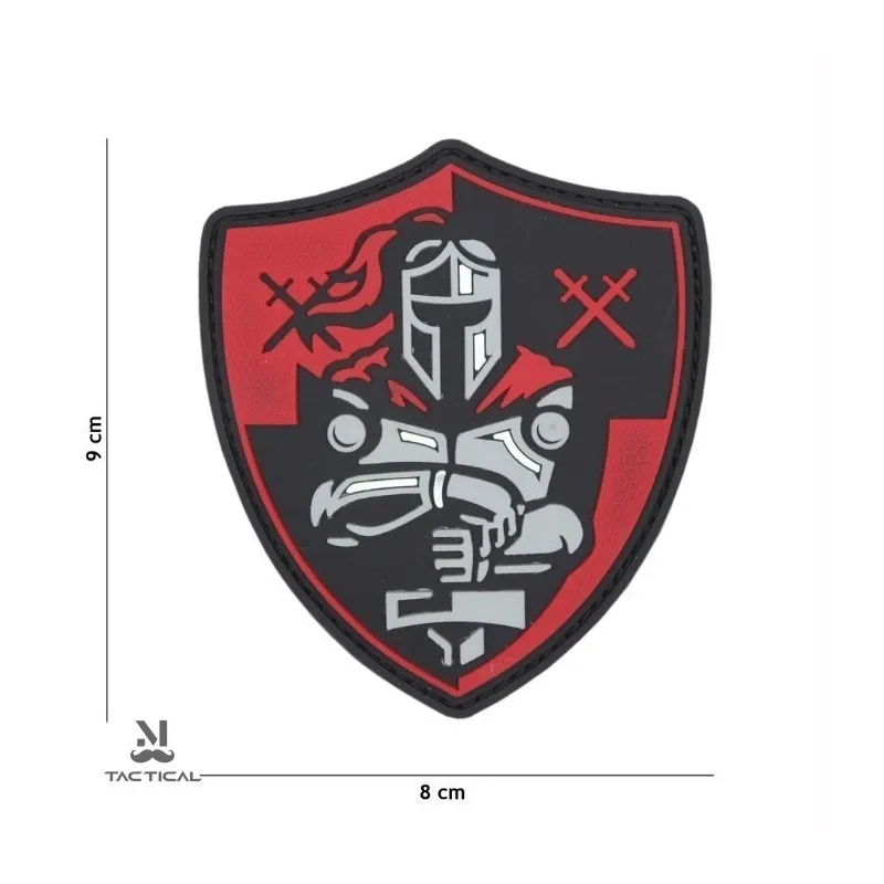 Altri marchi Patch Knight Shield - PVC · Rojo