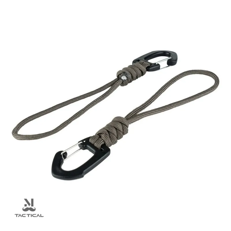 Mil-Tec Moschettone con Paracord 2 Pezzi