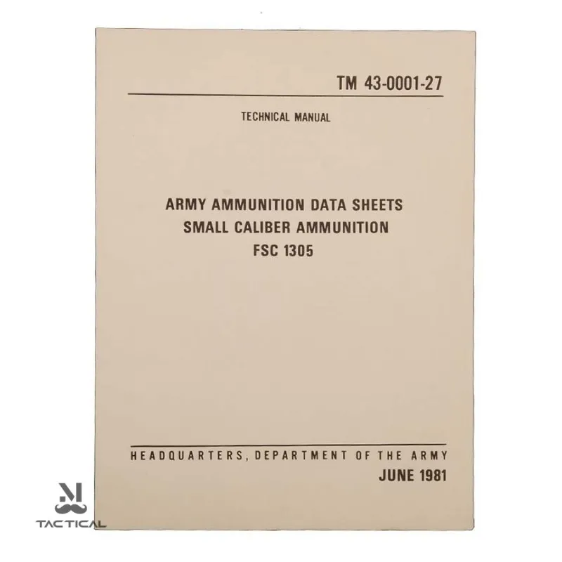 Altri marchi Army Ammunition Small Caliber Data Sheets (Eng)