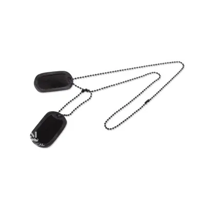 Piastrine Dog-Tag Tipo US- ARMY con Incisione Laser - Mil-Tec