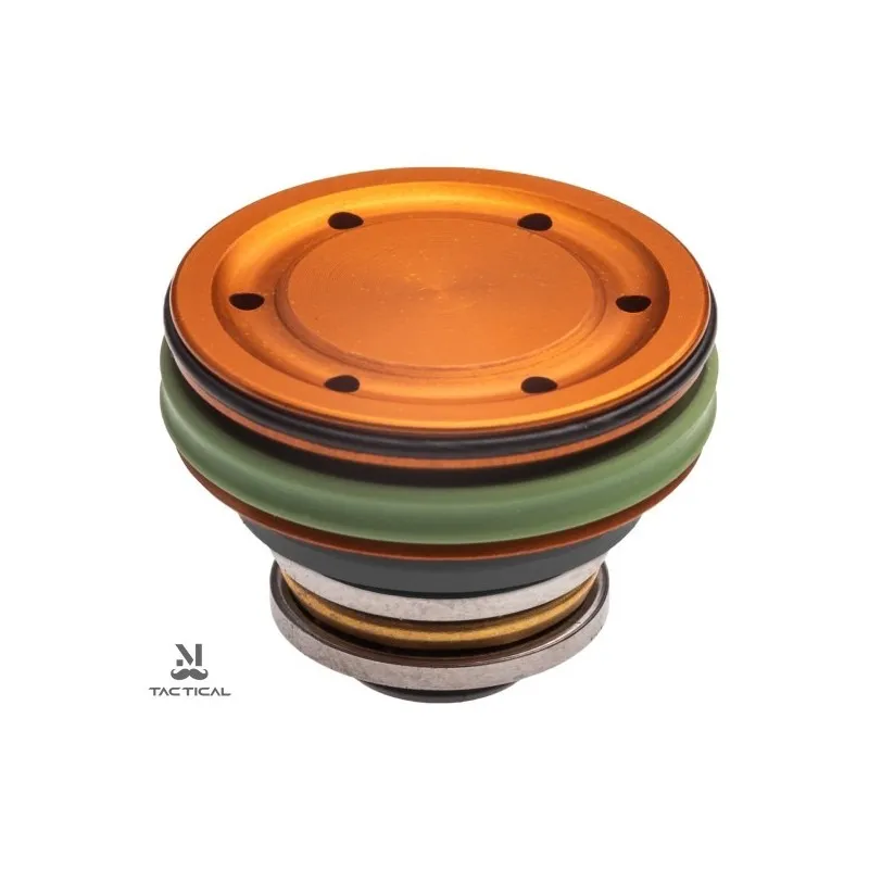 FPS Airsoft Testa Pistone in ERGAL con X-Ring