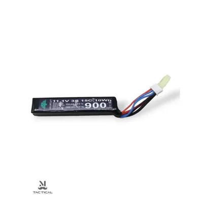 Batteria LIPO 11.1V 900mAh 15C Singola - Bolt Airsoft
