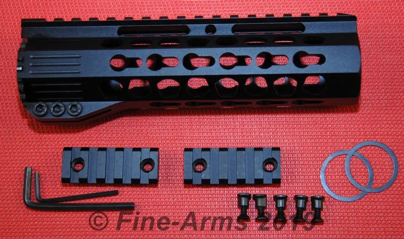Key Mod Free Float Rail 7 Inch · Negro