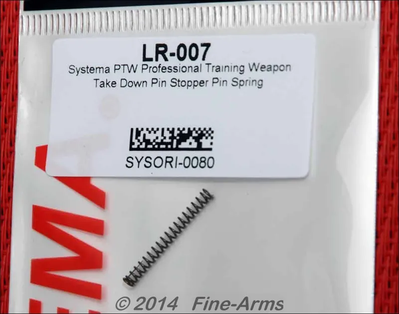 PTW Take Down Pin Stopper Pin Spring