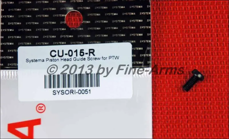 PTW Piston Head Guide Screw CU-015-R