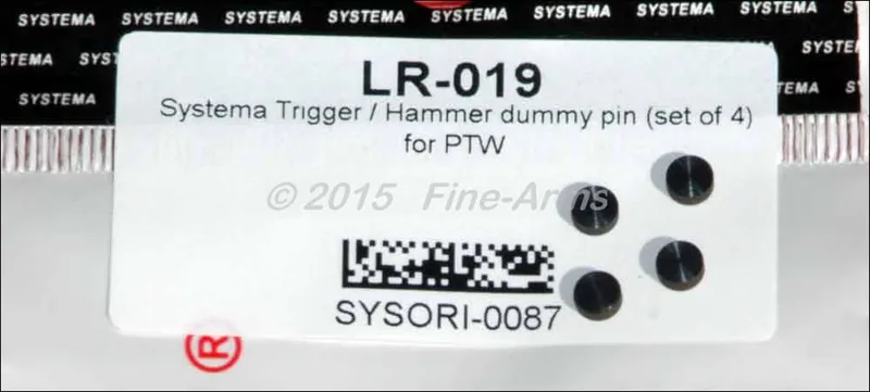 PTW Lower Trigger / Hammer Dummy Pin Set