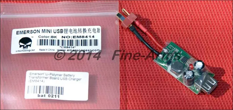 Mini USB LIPO Akku Adapter