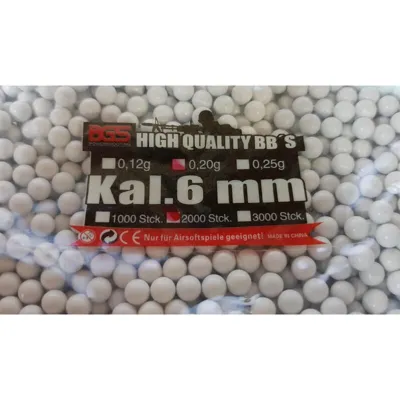 0,20g BBs BGS Weiß 2000STCK Im Beutel Statt 6,95€ Nur