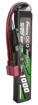 G-Tech 25C 1000mAh 2S1P 7.4V Gun LIPO Battery Mit T Stecker - Gens Ace