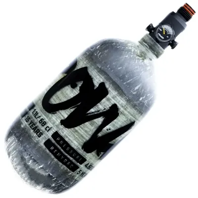 Carbon Series HP System 1,1L Flasche, 300BAR Regulator - Powair