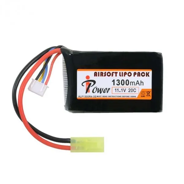 IPower 11,1V Block Type ALP1300R4W-3S Mini-Tamiya