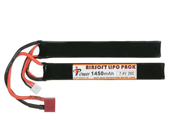 IPower 7,4V 1450mAh LIPO Akku Twin Type DEAN