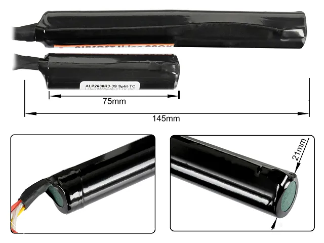 IPower LI-ION 11.1V 2600mAh 15C Twin-Type DEAN