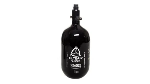 Ultrair Tank, 1,1L 68 Ci, 4500 Psi Carbon, Incl. Regulator · Negro