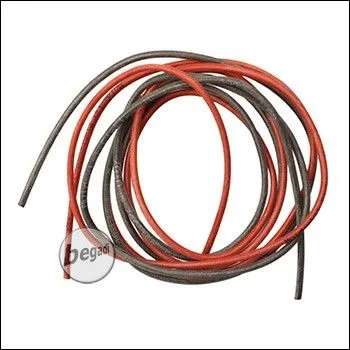 16AWG 1,5QMM Kabel Set, V.2, Mit 2.35mm Aussendurchmesser (2x 1 Meter) - BEGADI