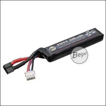"AMAX" LIPO Akku 7,4V 600mAh 30C Mit Mini Dean Anschluss Für Cyma Gen.3 AEPs - BEGADI