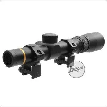 Zielfernrohr Short LP 1,5-5 x 20 (25.4mm Mittelrohr) Inkl. Killflash & Montage - BEGADI