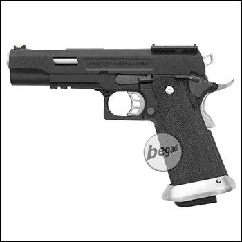Hi-Capa Force - Inkl. Reddot Mount "Upgrade Version" Mit BEGADI Stainless Efficiency Ventil, CNC Alu Pistonhead, Koffer & Maintenance Kit (Frei Ab 18 J.) - WE Airsoft
